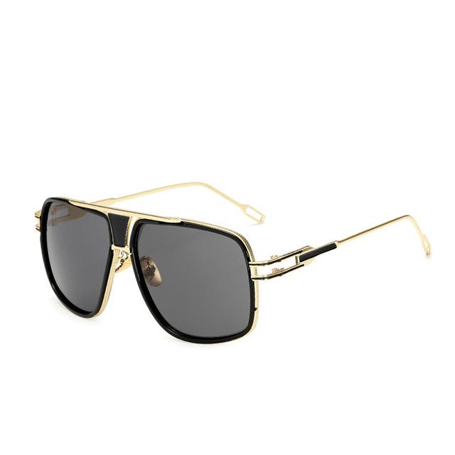 NEW Elegant Luxury Trend Driving Sunglasses  Gold Big Frame  Oversized Square For Man and  Women Sunglasses - SJB-DIAMOND ELITES