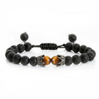 Beaded Hand Rope Volcanic Stone Bracelet Pi-Mart