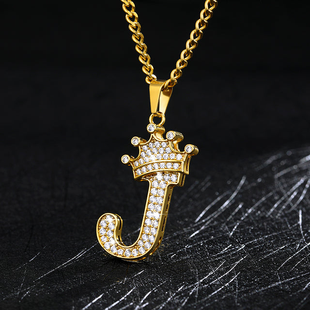 Zircon Alphabet Necklace - SJB-DIAMOND ELITES