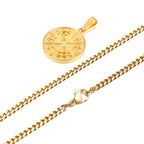 Men's Compass Necklaces Pi-Mart