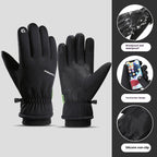 Fleece-lined Thick Waterproof And Cold-resistant Gloves Pi-Mart