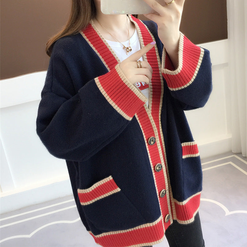 Women's Tops Sweaters Knitwear Loose Jackets Pi-Mart