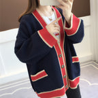Women's Tops Sweaters Knitwear Loose Jackets Pi-Mart