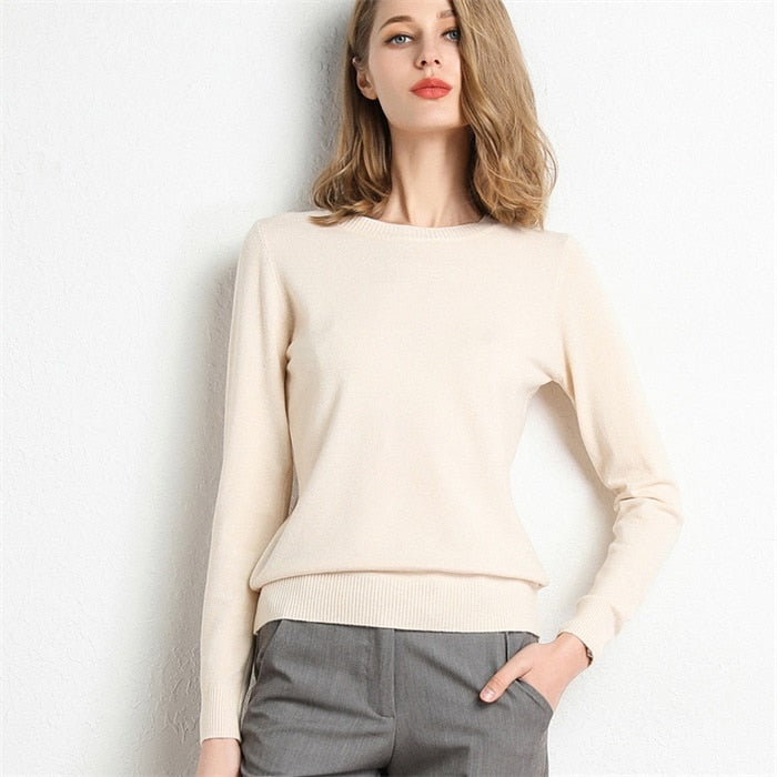 Knitted Pullover Women Sweater Pi-Mart