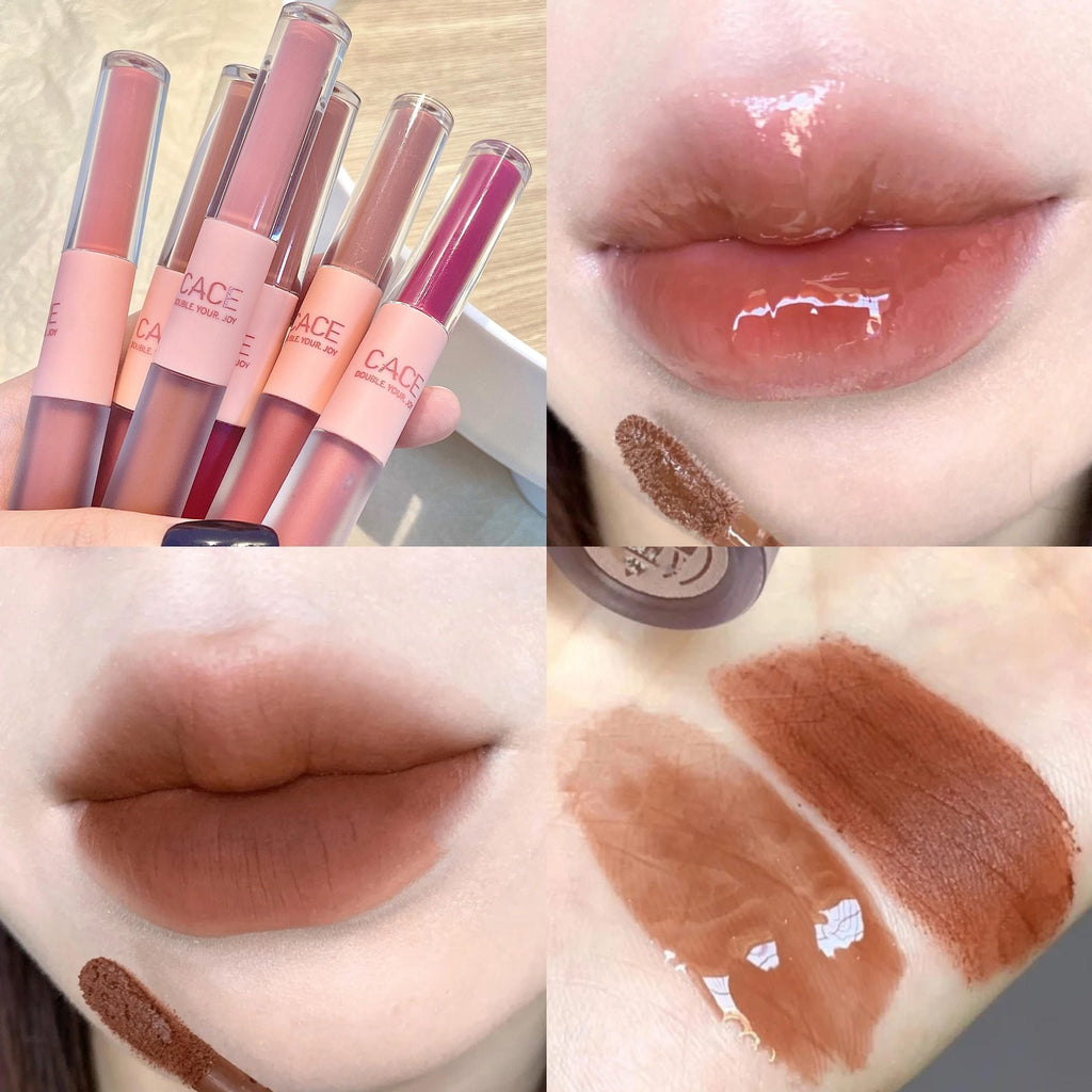 Simple Moisturizing Long-lasting Double-headed Lip Lacquer Pi-Mart
