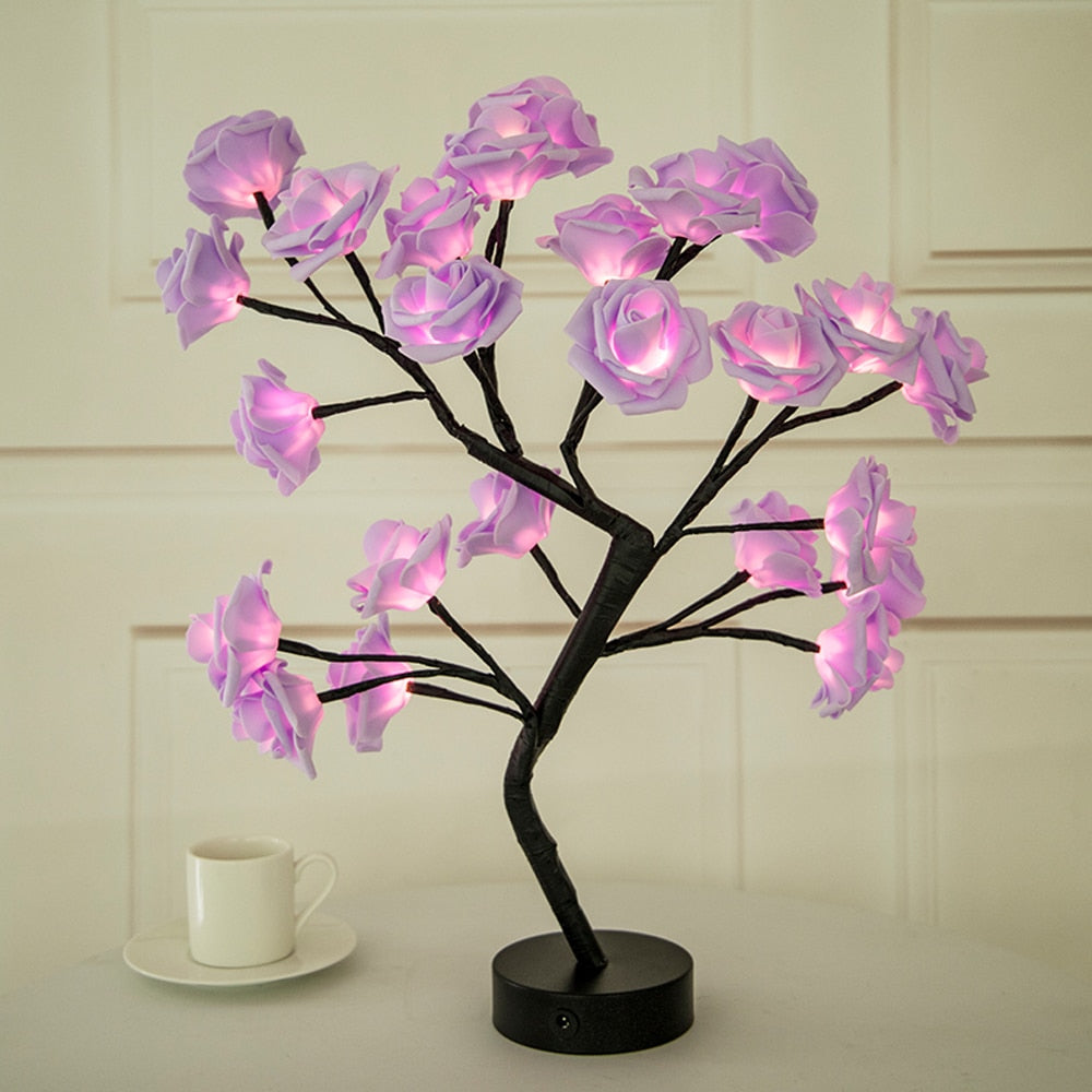 LED Rose Flower Table Lamp - SJB-DIAMOND ELITES