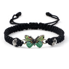 Couple Butterfly Buckle Braided Bracelet Pi-Mart