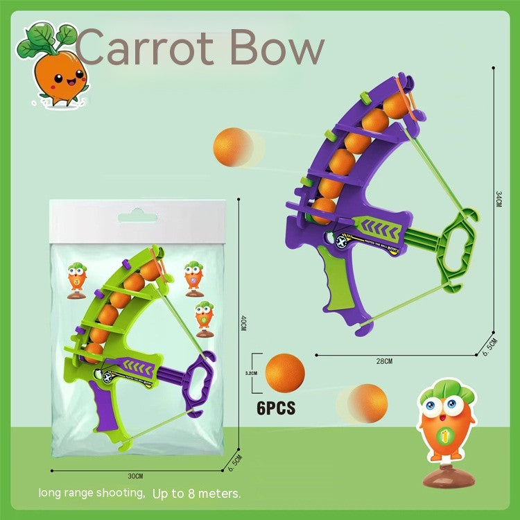 Children's Ejection Sticky Ball Radish Bow Pi-Mart