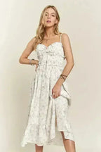 Floral Sweetheart Cami Dress – Smocked Bodice | Summer Style