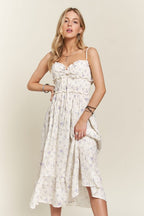 Beautiful Smocked Floral Dress Feminine & Flowy Dress Romantic Floral Print Girl Dress Stevvex