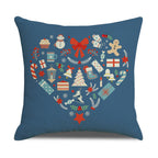 Santa Printed Cushion Sofa Cushion Home Furnishing Pi-Mart