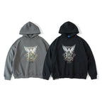 Hip Hop Angel Print Hooded Pullover Sweatshirt Pi-Mart