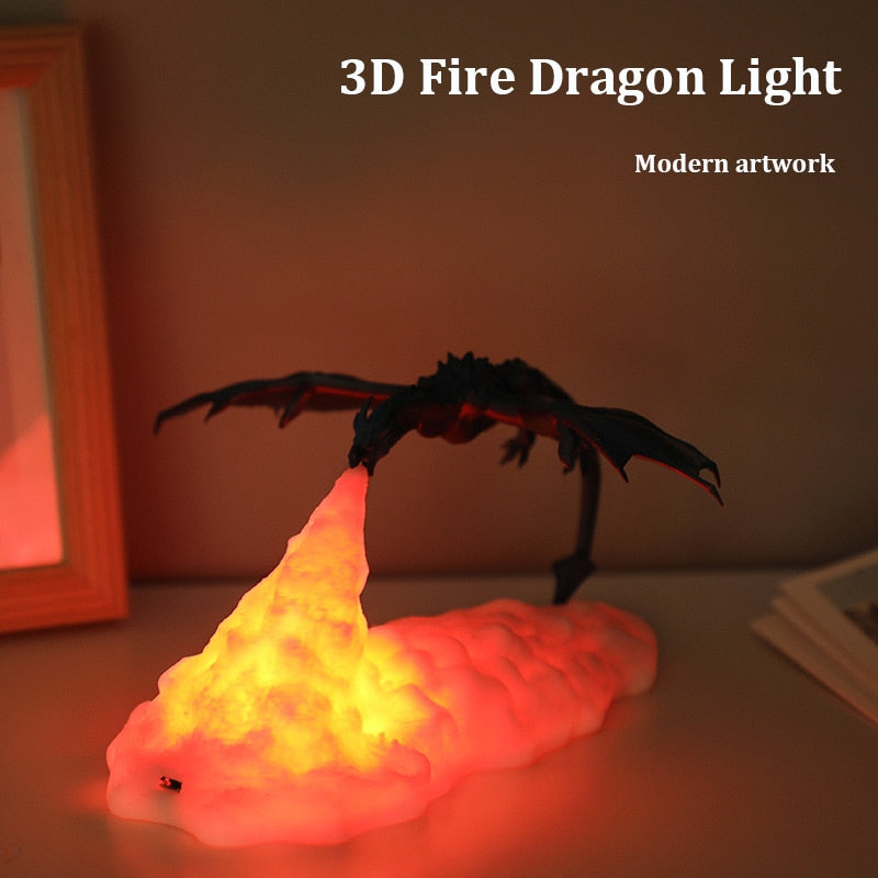 3D Printed Dragon LED Lamp - SJB-DIAMOND ELITES