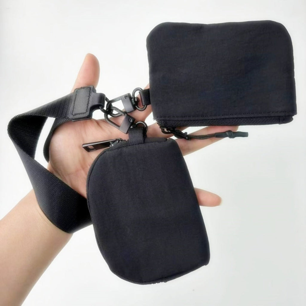 Waterproof Nylon ID Bag, Double Bag Portable Multi-function Small Bag Wallet, Keychain Wrist Bag, Wristlet Purses for Women Casual, Wristlet Bag Casual, Wristlet Bag Pouch Wristlet Wallet, - SJB-DIAMOND ELITES