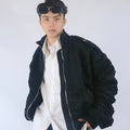 Personalized Fashion Zipper Micro Trumpet Sleeve Jacket