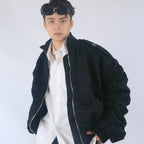 Personalized Fashion Zipper Micro Trumpet Sleeve Jacket