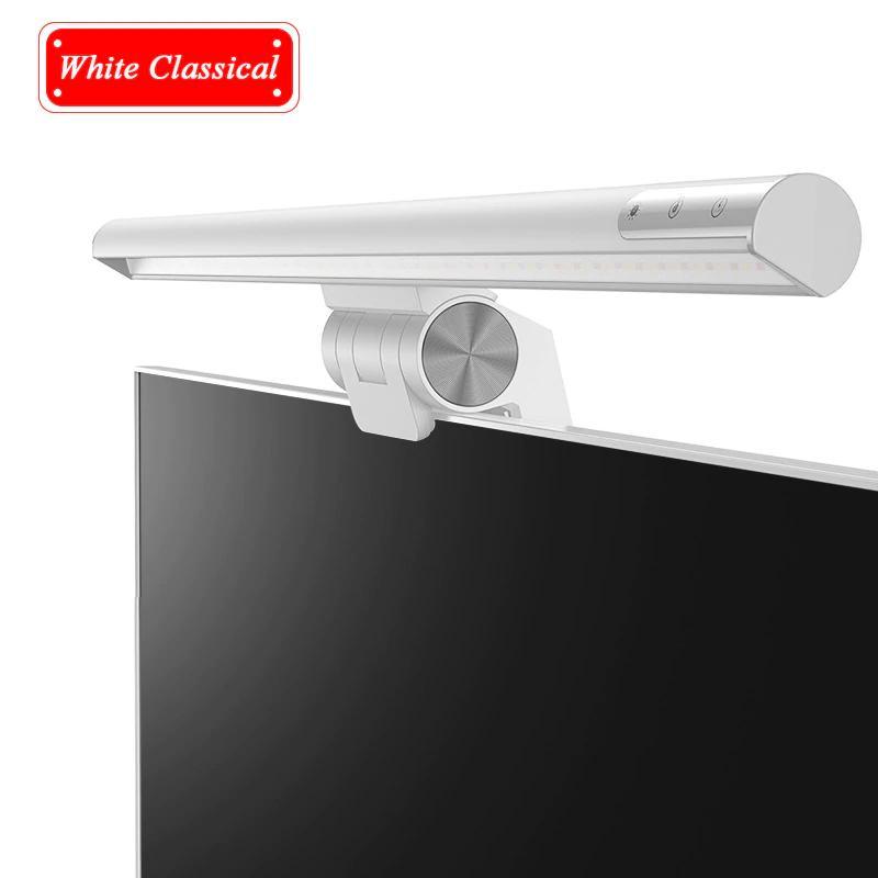 STEVVEX Screenbar LED Desk Lamp PC Computer Laptop Screen Bar Hanging Light Table Lamp Office Study Reading Light For LCD Monitor (Black) - SJB-DIAMOND ELITES