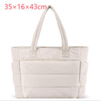 Women's Cotton Handbag Large Zipper Travel Essential Pi-Mart