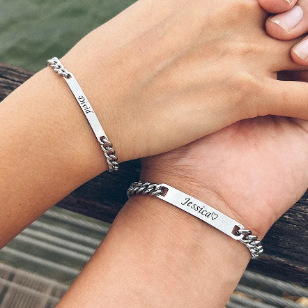 Engraved Bracelet Set Pi-Mart