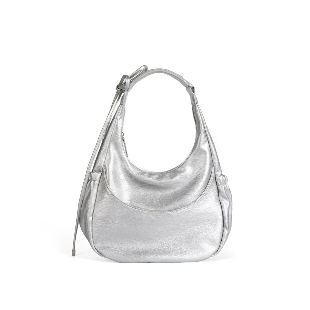 Large Capacity Black Handheld Underarm Bag Women, Versatile Shoulder Hobo Bag