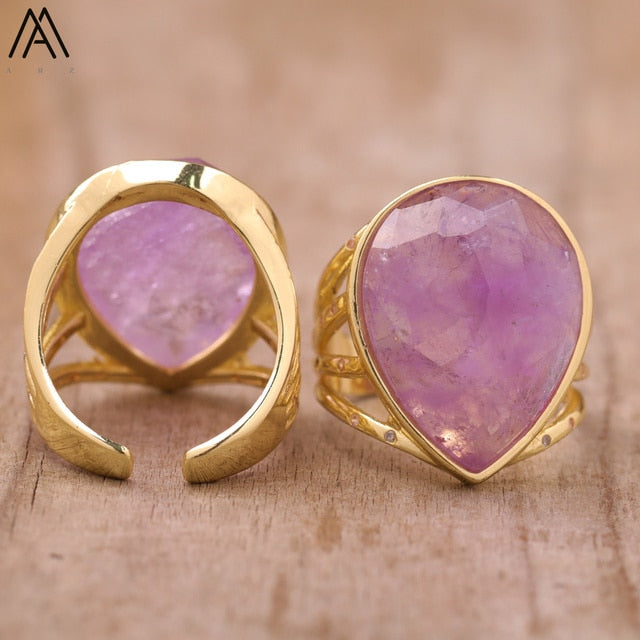 Teardrop Stone Finger Ring - SJB-DIAMOND ELITES