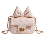 Mini fashion small square bag, summer ballet sports style bow mini crossbody bag, rhombus mini crossbody bag for women, toddler purse