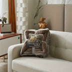 1pc Cozy Double Layer Sherpa Blanket for All Seasons - Perfect for Bed, Sofa, Camping and More!