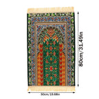 1pc Luxury Muslim Prayer Mat, Non-Slip Printed Islamic Kabah, Soft Worship Cushion, Meditation Rug, Pilgrimage Blanket, Islamic Prayer Carpet, Ideal Islamic Gift Lootquake LLC