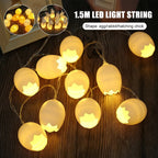 New Easter Broken Shell Egg String Lights Led Egg Lanterns Flashing Lights String Lights Christmas Decoration Lights Pi-Mart
