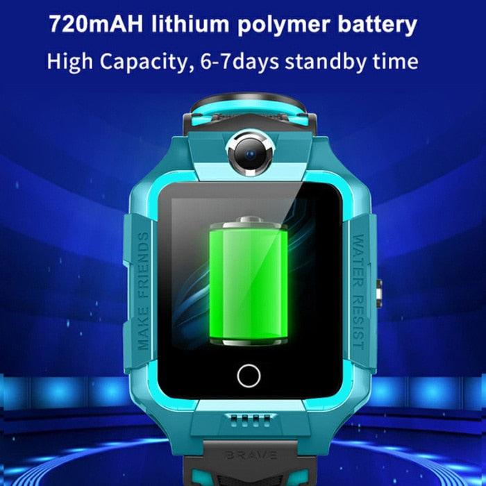 2G/4G Kids Smart Watch Phone Call Digital Screen Waterproof Wristwatch GPS Locator Smart Watch With Dual Camera Pedometer Touchscreen Kids Watch With MP3 Music Player Video Recorder Toddlers Toys Birthday Gift For Children Stevvex