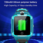 2G/4G Kids Smart Watch Phone Call Digital Screen Waterproof Wristwatch GPS Locator Smart Watch With Dual Camera Pedometer Touchscreen Kids Watch With MP3 Music Player Video Recorder Toddlers Toys Birthday Gift For Children Stevvex
