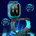 2G/4G Kids Smart Watch Phone Call Digital Screen Waterproof Wristwatch GPS Locator Smart Watch With Dual Camera Pedometer Touchscreen Kids Watch With MP3 Music Player Video Recorder Toddlers Toys Birthday Gift For Children Stevvex