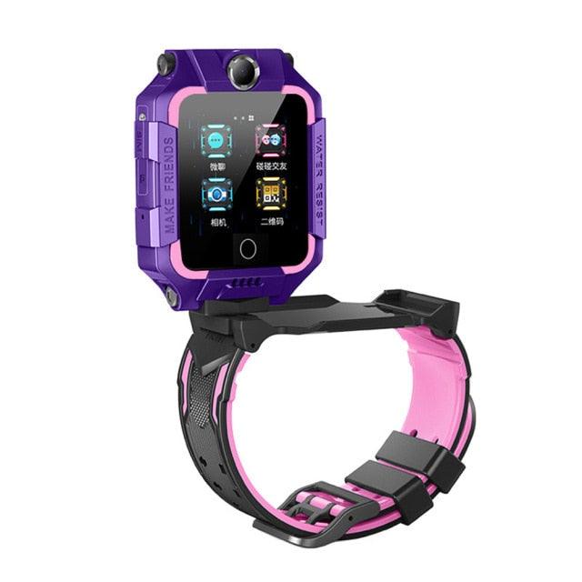 2G/4G Kids Smart Watch Phone Call Digital Screen Waterproof Wristwatch GPS Locator Smart Watch With Dual Camera Pedometer Touchscreen Kids Watch With MP3 Music Player Video Recorder Toddlers Toys Birthday Gift For Children Stevvex