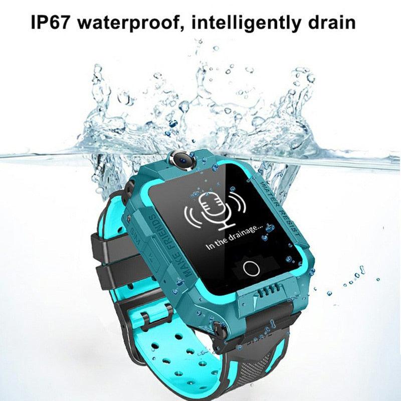 2G/4G Kids Smart Watch Phone Call Digital Screen Waterproof Wristwatch GPS Locator Smart Watch With Dual Camera Pedometer Touchscreen Kids Watch With MP3 Music Player Video Recorder Toddlers Toys Birthday Gift For Children Stevvex