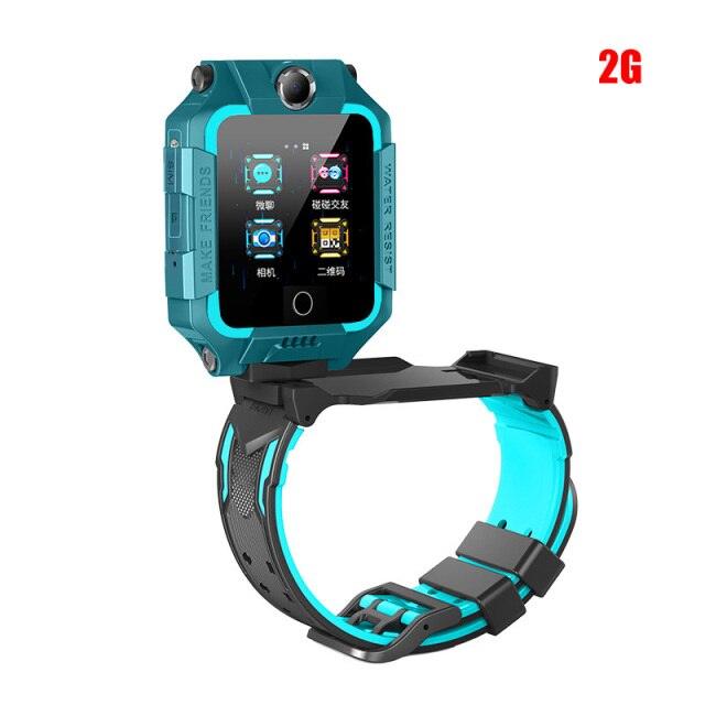 2G/4G Kids Smart Watch Phone Call Digital Screen Waterproof Wristwatch GPS Locator Smart Watch With Dual Camera Pedometer Touchscreen Kids Watch With MP3 Music Player Video Recorder Toddlers Toys Birthday Gift For Children Stevvex