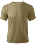 Boladeci Sun Shirts for Men Uv Shirts for Men Rash Guard Short Sleeve Olive Drab SPF Shirts for Men Athletic Shirts Sun Protection Hiking Work Mens Tee Shirts Small Swim Top