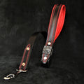 The "Eros" leash black & red Bestia Dog Gear