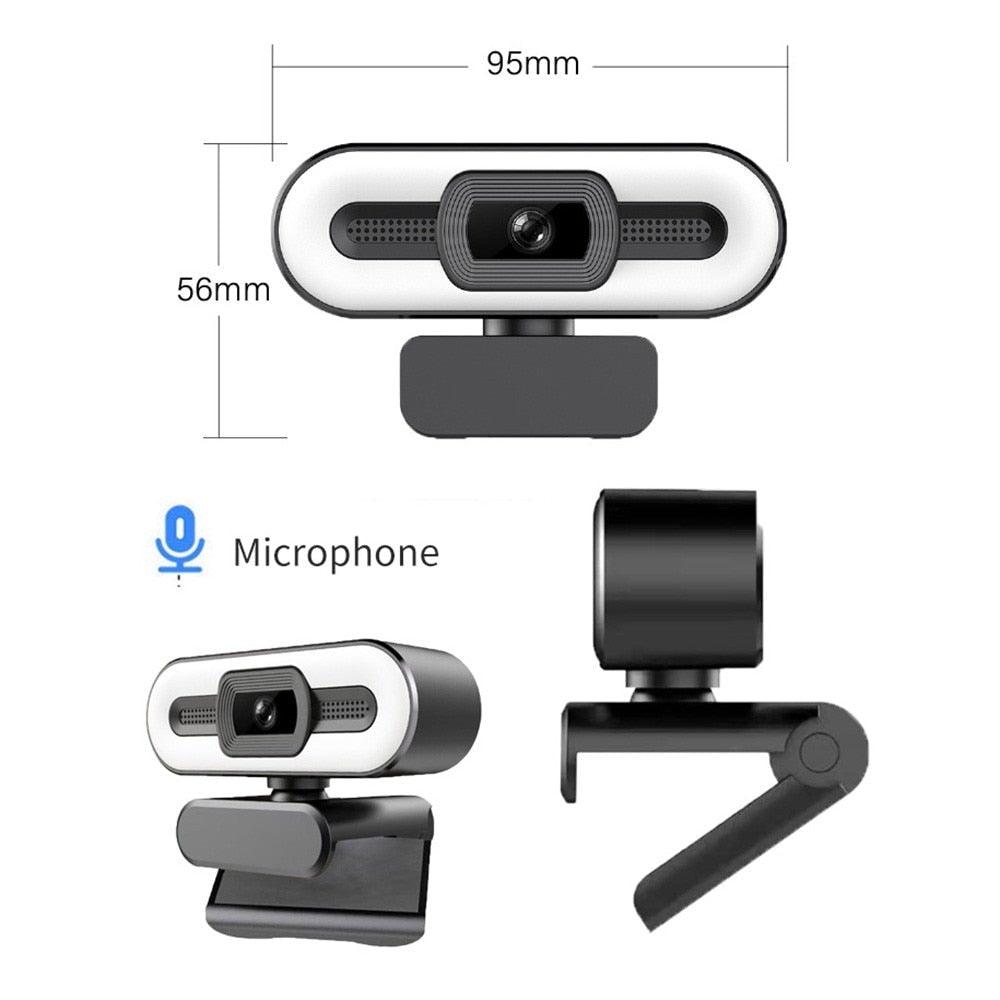 2K Webcam Web Camera Study Chat Work PC Laptop Desktop USB With Microphone WebCamera Home Auto Light Correction for Desktop Laptop Streaming Computer USB Web Camera Stevvex