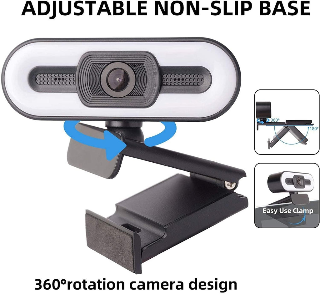 2K Webcam Web Camera Study Chat Work PC Laptop Desktop USB With Microphone WebCamera Home Auto Light Correction for Desktop Laptop Streaming Computer USB Web Camera Stevvex