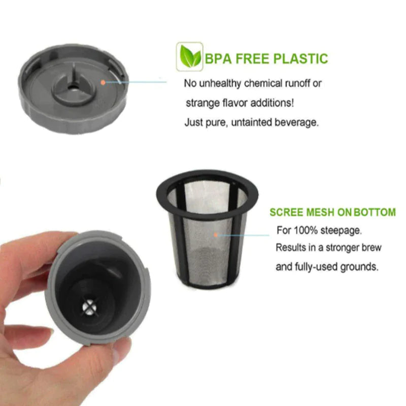 3 Pack My K-Cup Coffee Filter Reusable Replacement Refillable Holder For Keurig Pi-Mart