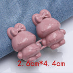 2Pcs Bear Shaped Adjustable Jean Button Waist Buckle Snap Pants Buckle Extender Replacement Jeans Button Safety Pins No Sew Detachable Waist Body Fit Tighten Safety Pins Stevvex