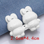2Pcs Bear Shaped Adjustable Jean Button Waist Buckle Snap Pants Buckle Extender Replacement Jeans Button Safety Pins No Sew Detachable Waist Body Fit Tighten Safety Pins Stevvex