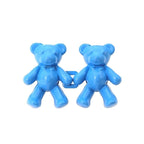 2Pcs Bear Shaped Adjustable Jean Button Waist Buckle Snap Pants Buckle Extender Replacement Jeans Button Safety Pins No Sew Detachable Waist Body Fit Tighten Safety Pins Stevvex