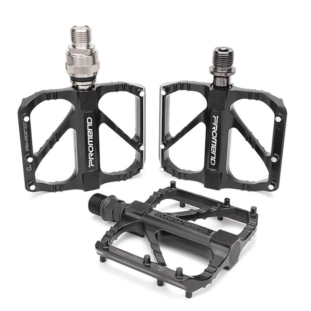 2pcs Bicycle Pedal Mountain Bike Aluminum Alloy Bearing Pedal Non-Slip Quick Release Platform Pedal Accessories Pedals Bicycle Flat Pedals Aluminum 9/16" Sealed Bearing Lightweight Platform For Road Mountain Stevvex
