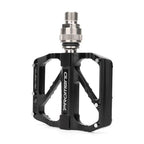 2pcs Bicycle Pedal Mountain Bike Aluminum Alloy Bearing Pedal Non-Slip Quick Release Platform Pedal Accessories Pedals Bicycle Flat Pedals Aluminum 9/16" Sealed Bearing Lightweight Platform For Road Mountain Stevvex