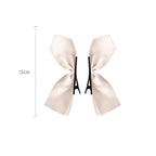 2pcs Black White Ribbon Hair Bows Clips Vintage Bowknot Side Hairpin Cute Girls Barrettes Headdress Hair Accessories for Women Stevvex