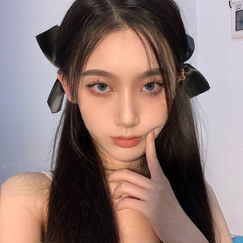 2pcs Black White Ribbon Hair Bows Clips Vintage Bowknot Side Hairpin Cute Girls Barrettes Headdress Hair Accessories for Women Stevvex