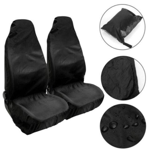 2PCS Car Front Seat Protector Cover Heavy Duty Waterproof Car Seat Covers for Front Seats Universal Waterproof Auto Seat Covers Car Seat Cover Breathable Cushion Protector  Car Seat Protectors Easy to Install Universal Fit Interior Accessories Stevvex