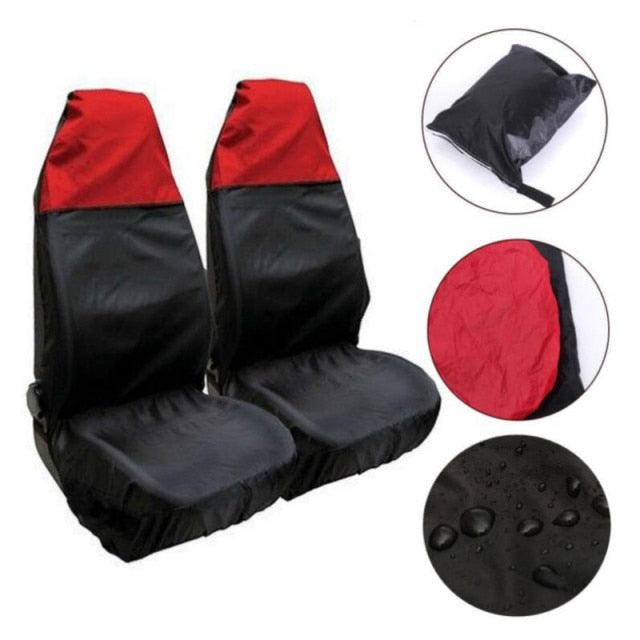2PCS Car Front Seat Protector Cover Heavy Duty Waterproof Car Seat Covers for Front Seats Universal Waterproof Auto Seat Covers Car Seat Cover Breathable Cushion Protector  Car Seat Protectors Easy to Install Universal Fit Interior Accessories Stevvex