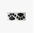 2PCS Car Sticker Cool Design Paw 3D Animal Dog Cat Bear Foot Prints Footprint Decal Car Stickers Silver Gold Chrome Dog Paw Footprint Sticker Decal Auto Car Emblem Decal Decoration Dog Paw Decals Dog Footprint Car Decals Self-Adhesive Car Auto Accessories